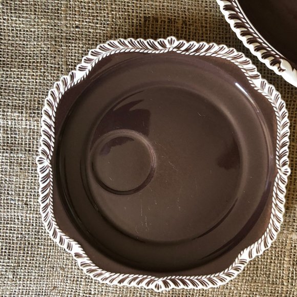 VTG Ceramic Platter and 4 Lunch Plates - Picture 3 of 9